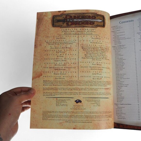 Dungeons & Dragons Complete Warrior Hardcover First Printing December 2003 - Picture 10 of 12